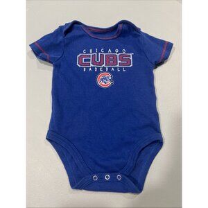 Chicago Cubs Infant Short Sleeved One Piece MLB Baseball Baby 6/9 Months